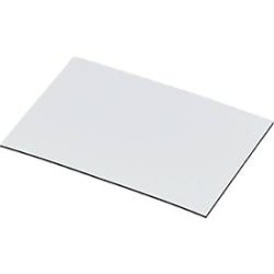Magnet-Lagerschilder, weiss, 20 x 75 mm