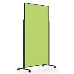 Magnetoplan mobile Moderationstafel VarioPin Black, Hoch-/Querformat, 2-seitig nutzbar, B 1000 x H 1800 mm, Filz/Aluminium, grün/schwarz