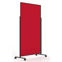 MAGNETOPLAN Design-Moderatorentafel VP 1181206 rot, Filz 1000x1800mm
