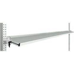 Manuflex Neigbare Ablagekonsole, für Reihe Universal oder Profi, Nutztiefe 345 mm, für Tischbreite 2000 mm, lichtgrau