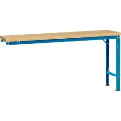 Manuflex Ansatztisch UNIVERSAL Spezial, 1750 x 800 mm, Multiplex natur, lichtblau