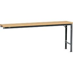 Manuflex Ansatztisch UNIVERSAL Spezial, 2000 x 800 mm, Multiplex natur, anthrazit