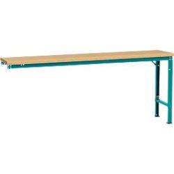 Manuflex Ansatztisch UNIVERSAL Spezial, 2000 x 800 mm, Multiplex natur, wasserblau