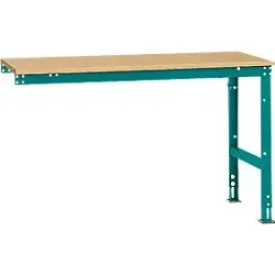 Manuflex Ansatztisch UNIVERSAL Standard, 1500 x 800 mm, Multiplex natur, wasserblau