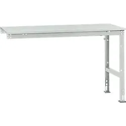 Manuflex Ansatztisch UNIVERSAL Standard, 1500 x 800 mm, Kunststoff lichtgrau, lichtgrau