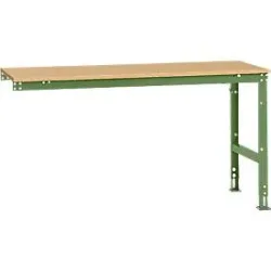 Manuflex Ansatztisch UNIVERSAL Standard, 1750 x 800 mm, Multiplex natur, resedagrün