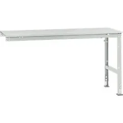 Manuflex Ansatztisch UNIVERSAL Standard, 1750 x 800 mm, Kunststoff lichtgrau, lichtgrau