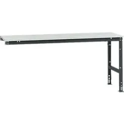 Manuflex Ansatztisch UNIVERSAL Standard, 2000 x 800 mm, Kunststoff lichtgrau, anthrazit