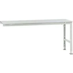 Manuflex Ansatztisch UNIVERSAL Standard, 2000 x 800 mm, Kunststoff lichtgrau, lichtgrau