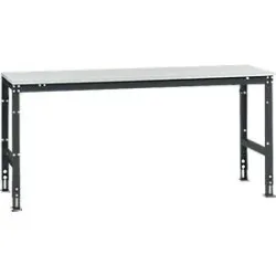 Manuflex Grundtisch UNIVERSAL Standard, Tischplatte Melamin, 2000x800, anthrazit
