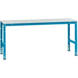 Manuflex Grundtisch UNIVERSAL Standard, Tischplatte Melamin, 2000x800, lichtblau