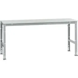 Manuflex Grundtisch UNIVERSAL Standard, Tischplatte Kunststoff, 2000x800, alusilber