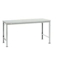 Manuflex Grundtisch UNIVERSAL Spezial, 1750 x 1000 mm, Melamin lichtgrau, lichtgrau