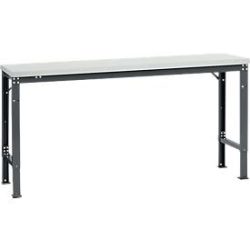 Manuflex Grundtisch UNIVERSAL Spezial, 1750 x 800 mm, Kunststoff lichtgrau, anthrazit