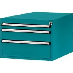 Manuflex Schubladen-Unterbau, für T 800 mm, wasserblau
