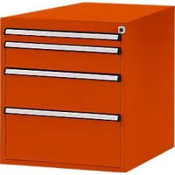 Manuflex Schubladen-Unterbau, für T 800 mm, rotorange