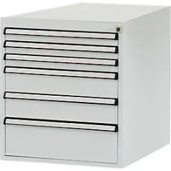 Manuflex Schubladen-Unterbauten, für Werkbank Profi Tiefe 700 mm, lichtgrau