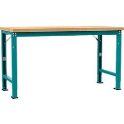 Manuflex Werkbank Profi Spezial, Tischplatte Multiplex, 1750 x 700 mm, wasserblau