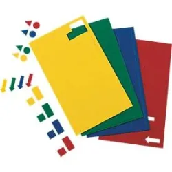 MAUL Magnetsymbole Quadrat, 112 Stück, gelb