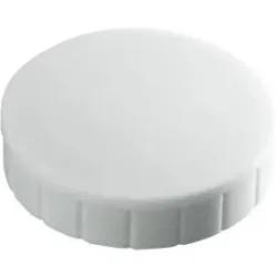 MAUL Solidmagnete, ø 20 x 7,5 mm, 10 Stück, weiss