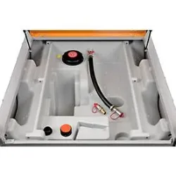 Mobile Tankstelle CEMO DT-Mobil Easy 980 l, ohne Pumpe, Schnellkupplung, B 1270 x T 1070 x H 1120 mm