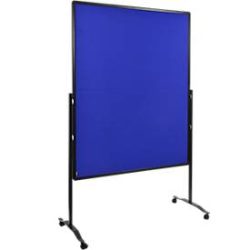 Legamaster PREMIUM PLUS Moderationswand klappbar, höhenverstellbar, Hoch- und Querformat, Filz, marineblau
