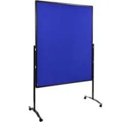 Legamaster PREMIUM PLUS Moderationswand klappbar, höhenverstellbar, Hoch- und Querformat, Filz, marineblau