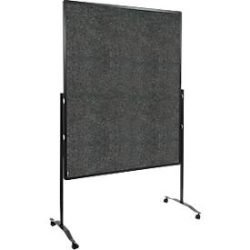 Legamaster PREMIUM PLUS Moderationswand, höhenverstellbar, Hoch- und Querformat, Filz, anthrazit