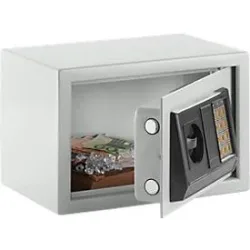 Möbeleinbauschrank S-25 E, Stahl, Elektronikschloss, lichtgrau
