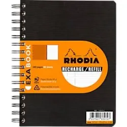 Nachfüllblock für ExaBook, DIN A5+, 80 Blatt, 90 g/m²,  Doppelspirale, liniert, mit Rand und Rahmen