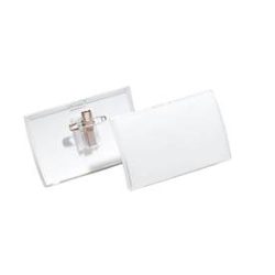 DURABLE Namensschild Click Fold 8211/19 m.Kombiklemme, 40x75mm 25Stk.
