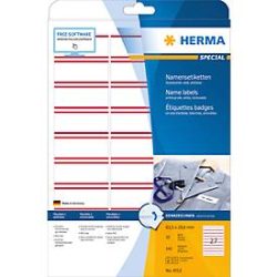 HERMA Namensetiketten 63,5x29,6mm 4512 weiss 540 Stk./20 Bl.
