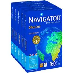 Navigator Office Card, DIN A3, 160 g/m², hochweiss, 1 Karton = 5 x 250 Blatt