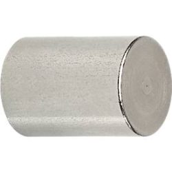 Neodym-Stabgreifmagnet MAUL, Haftkraft 19 kg, 2 Stück, Ø 25 x H 35 mm, Stahlgehäuse, hellsilber
