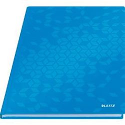 LEITZ Notizbuch WOW A4 46251036 liniert, 90g blau