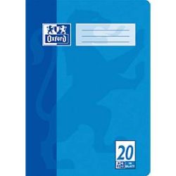 Oxford Schulhefte, DIN A4, 90 g/m², Lineatur 20 blanko, 15 Stück à 16 Blatt