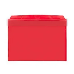 Orgatex Sichttaschen, m. Klappe, A5 quer, rot, 50 St.