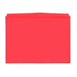 Orgatex Sichttaschen, A4 quer, rot, 10 St.