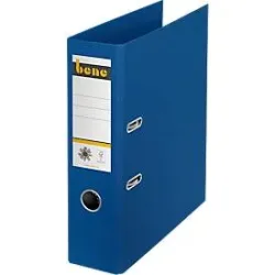 Bene No.1 Power Ordner A4 80 mm Blau 2 Ringe 301400 Pappkarton Hochformat