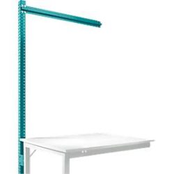 Aufbauportal, Ansatzisch SPEZIAL Arbeitstisch-/Werkbanksystem UNIVERSAL/PROFI, 1250 mm, wasserblau