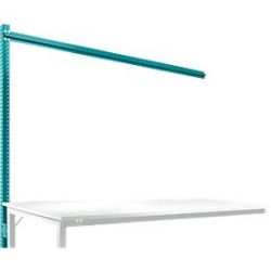 Aufbauportal, Ansatzisch SPEZIAL Arbeitstisch-/Werkbanksystem UNIVERSAL/PROFI, 2000 mm, wasserblau