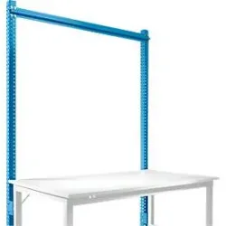 Aufbauportal, Grundtisch STANDARD Arbeitstisch-/Werkbanksystem UNIVERSAL/PROFI, 1500 mm, lichtblau
