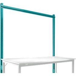 Aufbauportal, Grundtisch STANDARD Arbeitstisch-/Werkbanksystem UNIVERSAL/PROFI, 1750 mm, wasserblau