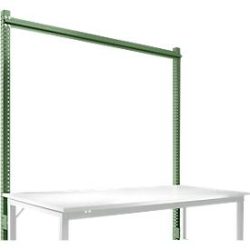 Aufbauportal, Grundtisch STANDARD Arbeitstisch-/Werkbanksystem UNIVERSAL/PROFI, 1750 mm, resedagrün
