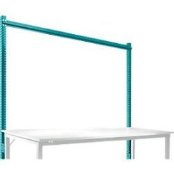 Aufbauportal, Grundtisch STANDARD Arbeitstisch-/Werkbanksystem UNIVERSAL/PROFI, 2000 mm, wasserblau