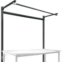 Aufbauportal m. Ausleger, Grundtisch SPEZIAL Arbeitstisch/Werkbank UNIVERSAL/PROFI, 1750 mm, anthrazit