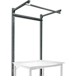 Aufbauportal m. Ausleger, Grundtisch SPEZIAL Arbeitstisch/Werkbank UNIVERSAL/PROFI, 1250 mm, anthrazit