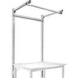 Aufbauportal m. Ausleger, Grundtisch SPEZIAL Arbeitstisch/Werkbank UNIVERSAL/PROFI, 1250 mm, lichtgrau