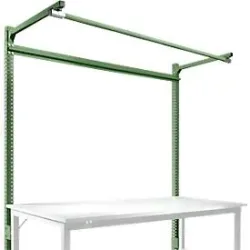 Aufbauportal m. Ausleger, Grundtisch STANDARD Arbeitstisch/Werkbank UNIVERSAL/PROFI, 1750 mm, resdagrün