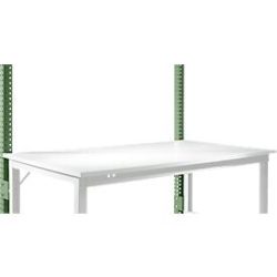 Aufbauportal, niedrig, Grundtisch SPEZIAL Arbeitstisch/Werkbank UNIVERSAL/PROFI, resedagrün